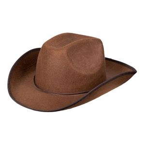 Western Cowboyhut für Erwachsene braun