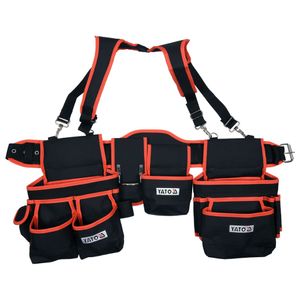 YATO Werkzeuggürtel mit Hosenträger Polyester 128 cm