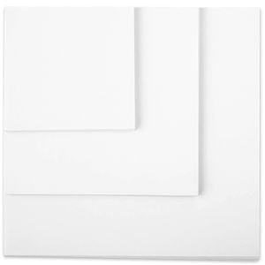 Tritart Origami Papier Weiß | 225 Blatt doppelseitiges Origami Faltpapier Weiß | Bastelpapier Set 80 g/m2 | Je 75 Blätter 20x20cm und 15x15cm und 10x10cm (Weiß)