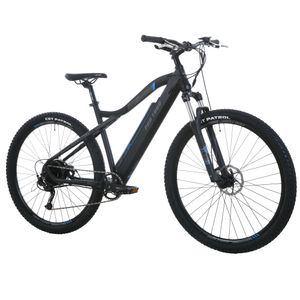 E-Bike Erwachsene Elektrofahrräder, E-Mountainbike 27,5 Zoll, 250W Heckmotor, 13Ah, 9-Gang Shimano, 25 km/h  Aluminium leicht E-Bikes MTB Schwarz-Blau