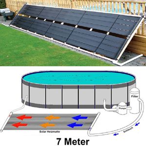 Solar Heizmatte Pool Solarmatte Swimmingpool Heizung Schwarz 700x76x6cm