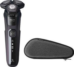 Philips S5588/30 Series 5000 Elektrischer Nass- und Trockenrasierer mit Barttrimmer, Flexible 360° Scherköpfe