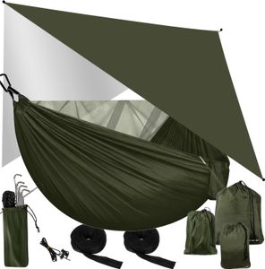 Trizand Turistická houpací síť s plachtou a moskytiérou 260x140 cm Trizand Turistická houpací síť s plachtou a moskytiérou 260x140 cm