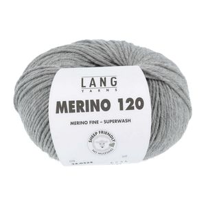 MERINO 120 von LANG YARNS (0324 - grau mélange)