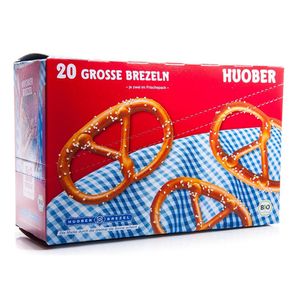 Huober Organic Big Crunchy Pretzel Original Flavour 10 x 2 sztuki 400g