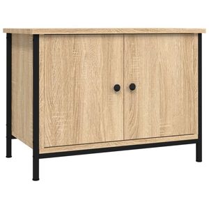 vidaXL TV-Schrank mit Türen Sonoma-Eiche 60x35x45 cm Holzwerkstoff