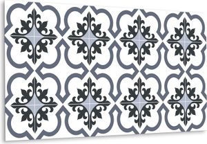 Royal Lilies - samolepiace obklady - PVC obklady - vinylové samolepiace obklady - 3D obklady bez vŕtania - samolepiace tapety do kuchyne a kúpeľne - samolepiaca fólia na obklady - 100x50 cm