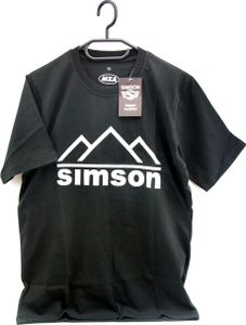 T-Shirt, Farbe: schwarz, Größe: XL - Motiv: SIMSON Berge - 100% Baumwolle T-Shirt, Farbe: schwarz, Größe: XL - Motiv: SIMSON Berge - 100% Baumwolle