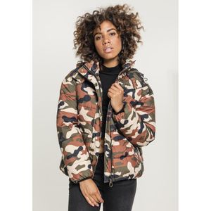 Urban Classics Damen Jacke Ladies Boyfriend Camo Puffer Jacket Rustycamouflage-5XL