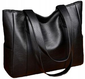 Lederhandtasche schwarz A4 geräumig groß klassisch