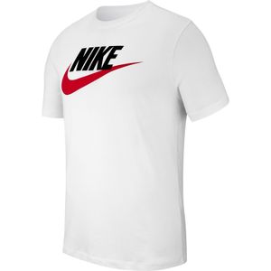 Nike M Nsw Tee Icon Futura White/Black/University Red L