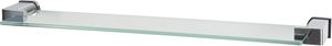 Spirella Wand-Glasablage "MILO" Badezimmerablage Ablage Wandablage für das Badezimmer aus Glas und Edelstahl 60cm - zum kleben und bohren