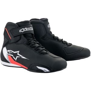 Alpinestars Sektor Motorradschuhe (Black/White/Red,46)