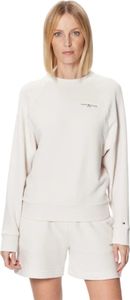 TOMMY HILFIGER DAMEN-SWEATSHIRT MIT REISSVERSCHLUSS BEIGE : Farbe - Beige, Größe - S Größe: S Farbe: Beige