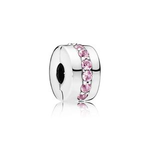 Pandora 791972PCZ Clip Charm Pink Sparkling Line