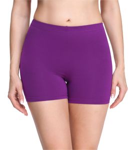 Merry Style Damen Shorts Radlerhose Unterhose Hotpants Kurze Hose Boxershorts aus Viskose MS10-283(Purpur,XXL)