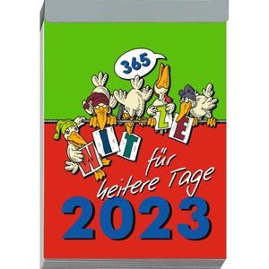 Humor-Abreißkalender Groß 2023 - 14,9x21,1 cm - Witzekalender mit Illustrationen - viele Zusatzinformationen auf den Rückseiten - 365-0000