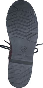 Tamaris Damen Stiefelette Schnürboots Leder Combat Boots 1-25269-43, Größe:38 EU, Farbe:Rot