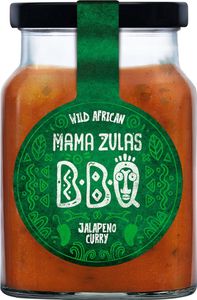 Mama Zula Wild African BBQ Jalapeno Curry Sauce im Glas 320ml