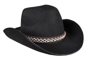 Boland cowboy Hut Junior braun, Farbe:schwarz
