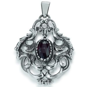 Tom Hill 21.9703 Anhänger Silber Trachtenschmuck Granat rot