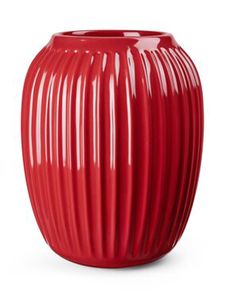 Kähler Design - Hammershøi Vase rot, H 21 cm