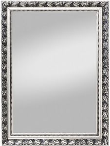Spiegelprofi H0035570 Rahmenspiegel Pius ; Farbe: Silber ; Länge: 70 cm, Breite: 55 cm