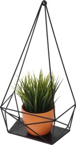 Wandregal MCW-K79, Hängeregal Dekoregal Küchenregal Regal, Metall 44x23x11cm  schwarz