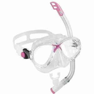 Cressi Marea VIP Junior Set Maske und Schnorchel Top für Kinder, Farbe:pink/rosa