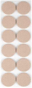 Anti-Rutsch Pads Bodengleiter beige selbstklebend in rund und eckig auswählbar (Rund Ø 40 mm)