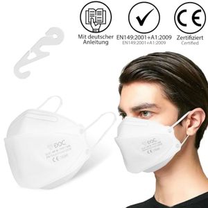 20x FFP2 Atemschutzmaske Maske Mundschutz 5 lagig CE  OP Nase Mund Schutz
