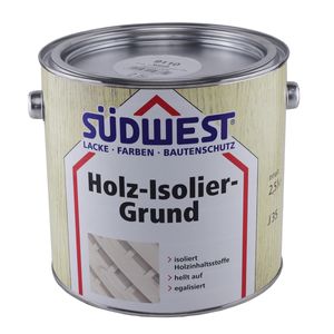 Südwest Holzschutzgrundierung Holz-Isolier-Grund Weiß 2,5 Liter