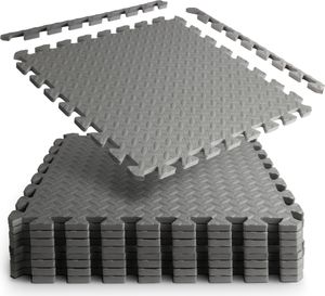 Schutzmatten 52 cm x 52 cm - Extradick 1,2 cm - Set - Gymnastikmatte Bodenschutzmatte Puzzlematte - Modular und Flexibel erweiterbare Unterlegmatte