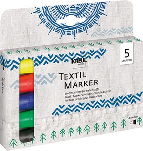 KREUL Marker tekstylny JAVANA "texi mäx medium" Zestaw 5 sztuk