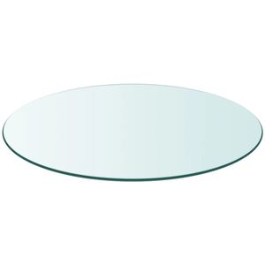 vidaXL Tischplatte aus gehärtetem Glas rund 600 mm