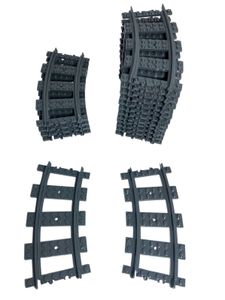 LEGO City: 25 gebogene Schienen