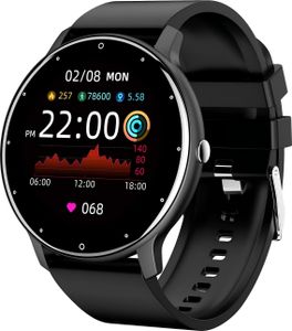 Smartwatches für Herren Damen, All-in-One-Fitnessuhr, Schrittzähler, Herzfrequenzmesser, Schlaftracker, IP67 Wasserdichte Sportuhr