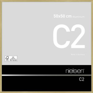 Nielsen Aluminium Bilderrahmen C2, 50x50 cm, Struktur Gold Matt