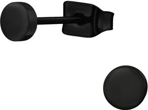 Titan Ohrringe Ohrstecker mit Kreis 4-8mm schwarz Größe - 4 mm Titan Ohrringe Ohrstecker mit Kreis 4-8mm schwarz Größe - 4 mm