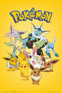Pokemon Poster Evoluciones Eevee 91,5 x 61 cm