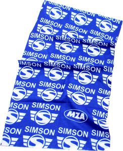 Simson Schlauchtuch Multifunktionstuch Halstuch Schal - Motiv SIMSON blau