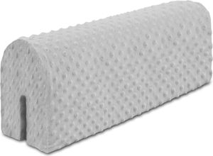 Bettkantenschutz für Kinderbetten 90 cm - Schutz für Bettrahmen Kantenschutz Kinder Babybett Hellgrau Minky Bettkantenschutz für Kinderbetten 90 cm - Schutz für Bettrahmen Kantenschutz Kinder Babybett Hellgrau Minky