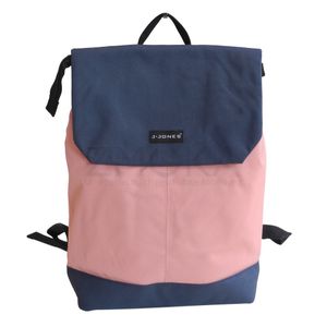 Jennifer Jones - großer Canvas Damen Rucksack Freizeittasche - Rose