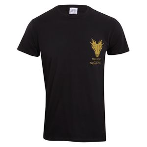 House Of The Dragon T-Shirt S Schwarz Unisex Emblem