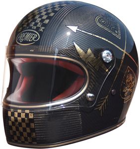 Premier Carbon Trophy NX Gold Chromed Helm Grösse: M