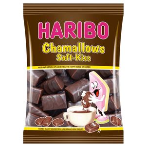 Haribo Chamallows Soft Kiss Schokolierter süsser Schaumzucker 200g