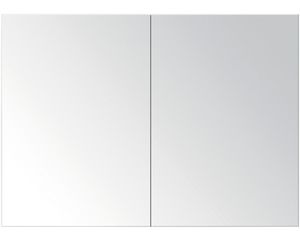 Spiegelschrank 2-türig mit Graueiche 90x65x13 cm