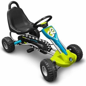 go-Kart Go Kart Skids Control89 cm modrá/zelená
