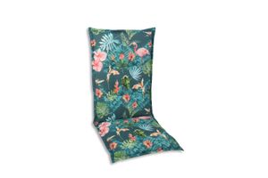 GO-DE Textil, Sesselauflage hoch, Flamingo bunt, 2961-01
