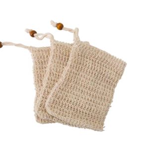 6x Seifenbeutel Baumwolle und Leinen Seifensäckchen Seifennetz